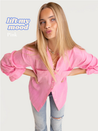 Hut Lift My Mood Shirt – Pink