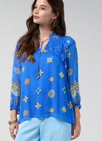 Loobies Story Dambulla Blouse – Azure Multi