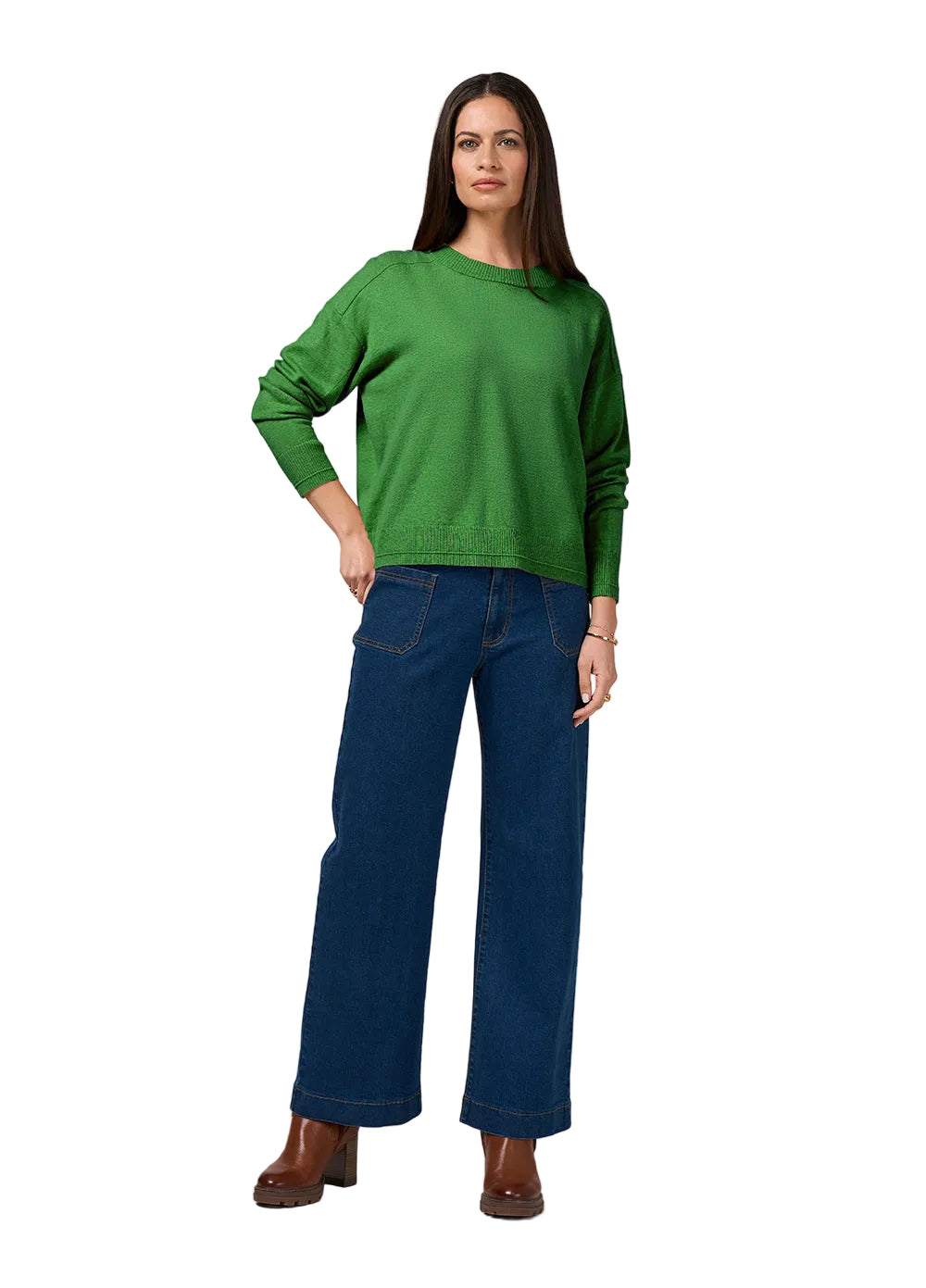 Loobies Story Alexi Sweater - Kelly Green