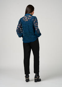 Loobies  Story Filigree Shirt - Peacock