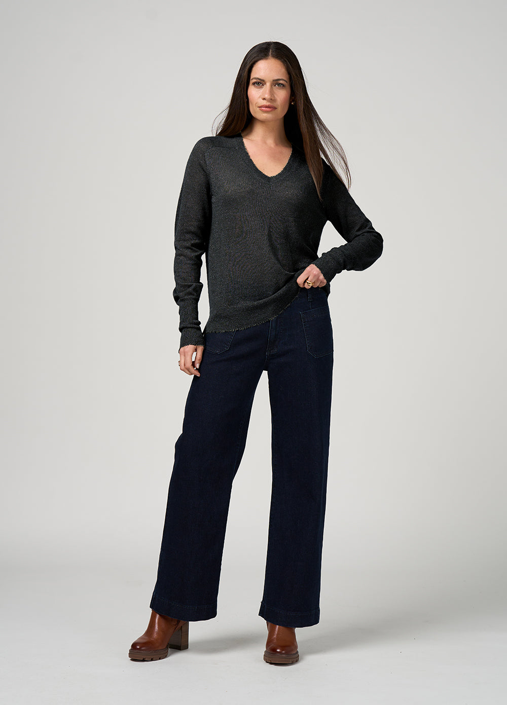 Loobies Story Lumira Sweater - Liquorice