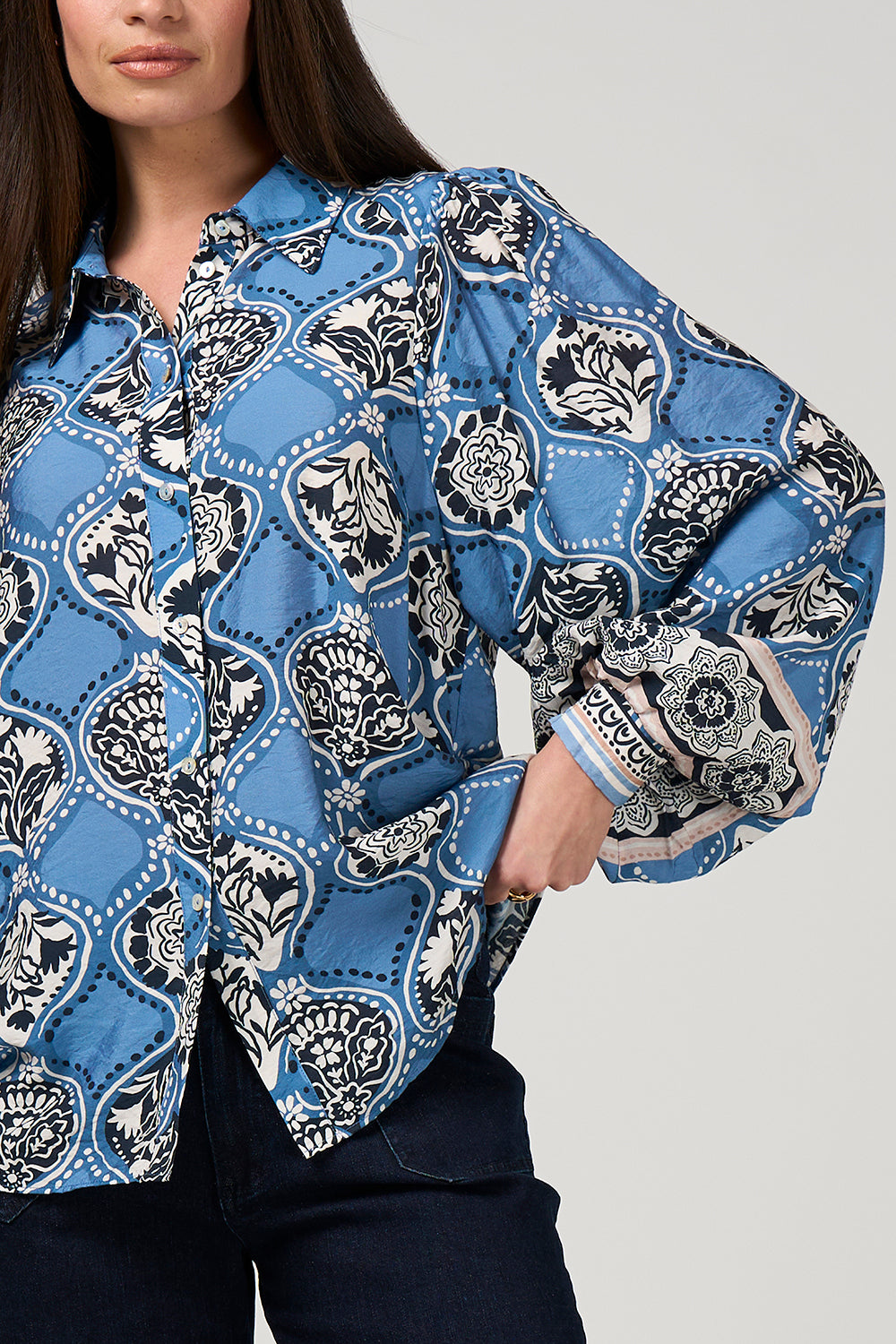 Loobies Story Taj Mahal Shirt - Chambray Multi