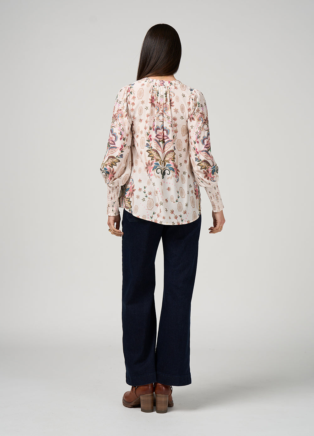 Loobies Story Antoinette Blouse - Bone Multi