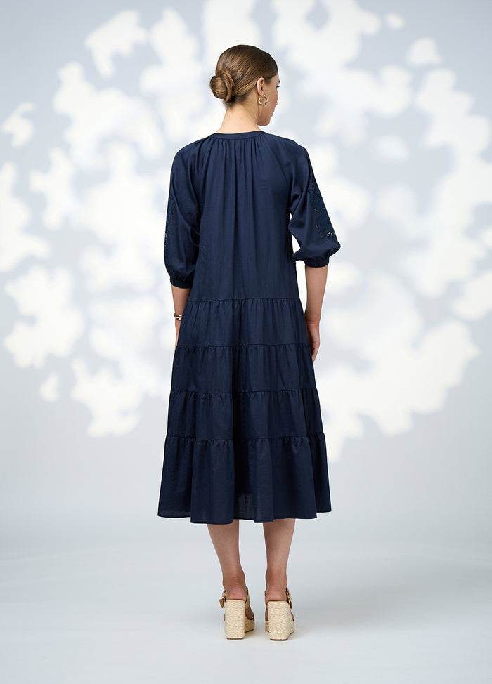 Loobies Story Calli Midi Dress - Indigo