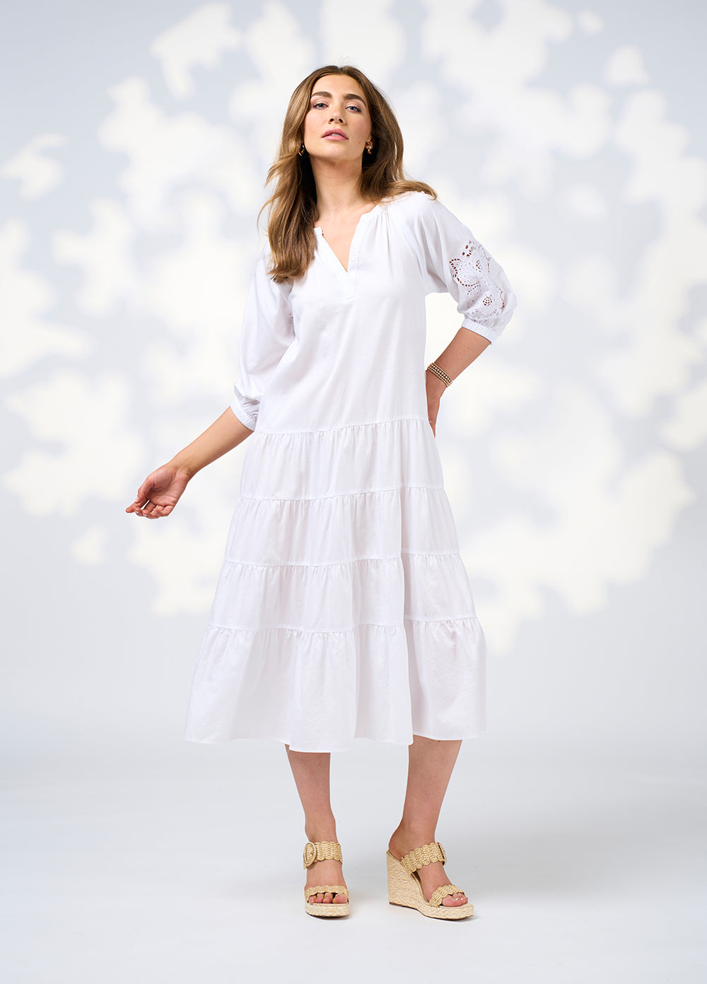 Loobies  Story Calli Midi Dress - White