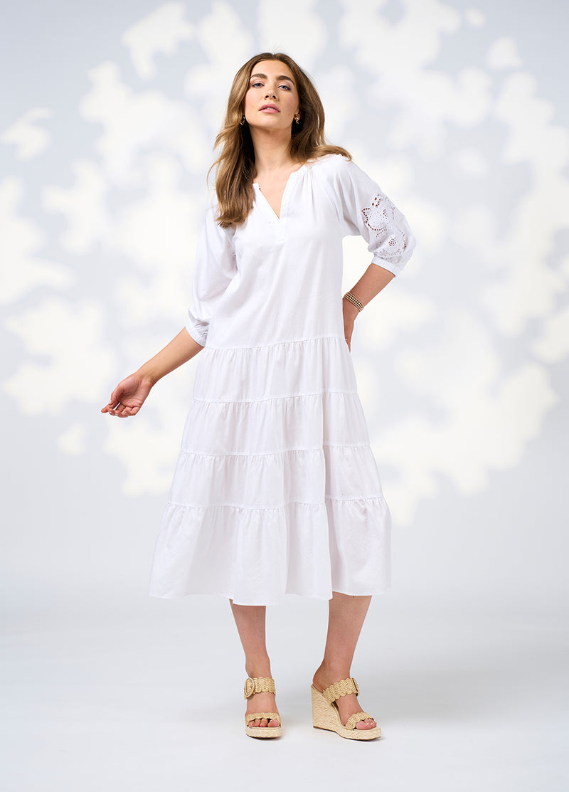Loobies  Story Calli Midi Dress - White