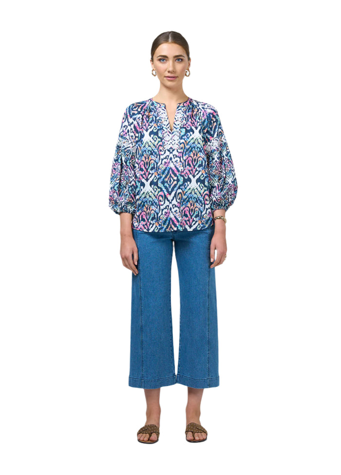 Loobies  Story Gypset Blouse -  White Multi