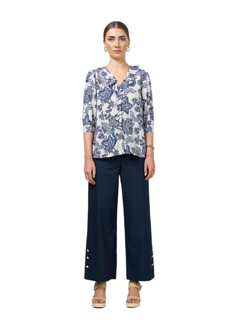 Loobies  Story Indie Blouse - Bone Multi