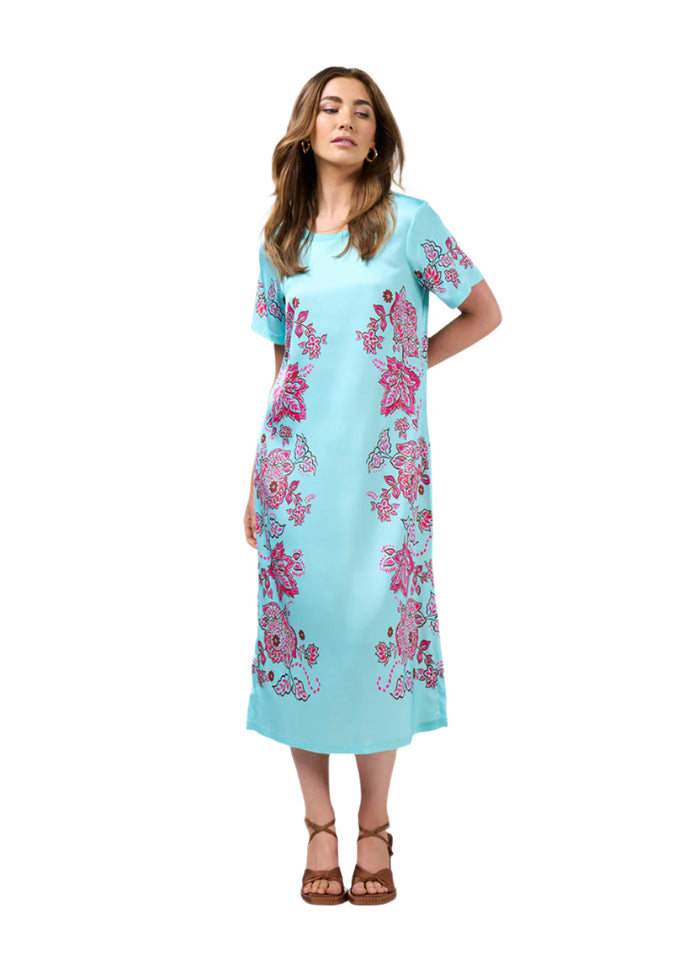 Loobies  Story Indie Dress - Tiffany Blue Multi
