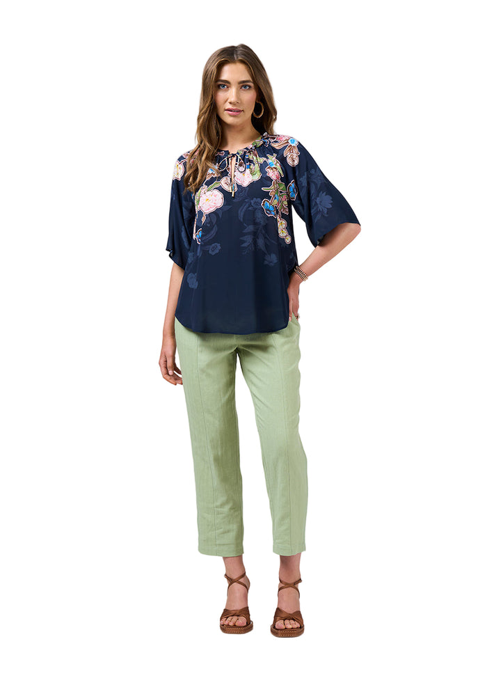 Loobies  Story Maeve Blouse - Indigo Multi