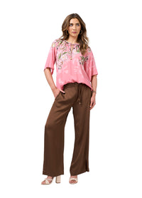 Loobies  Story Maeve Blouse - Pink Lemonade Multi
