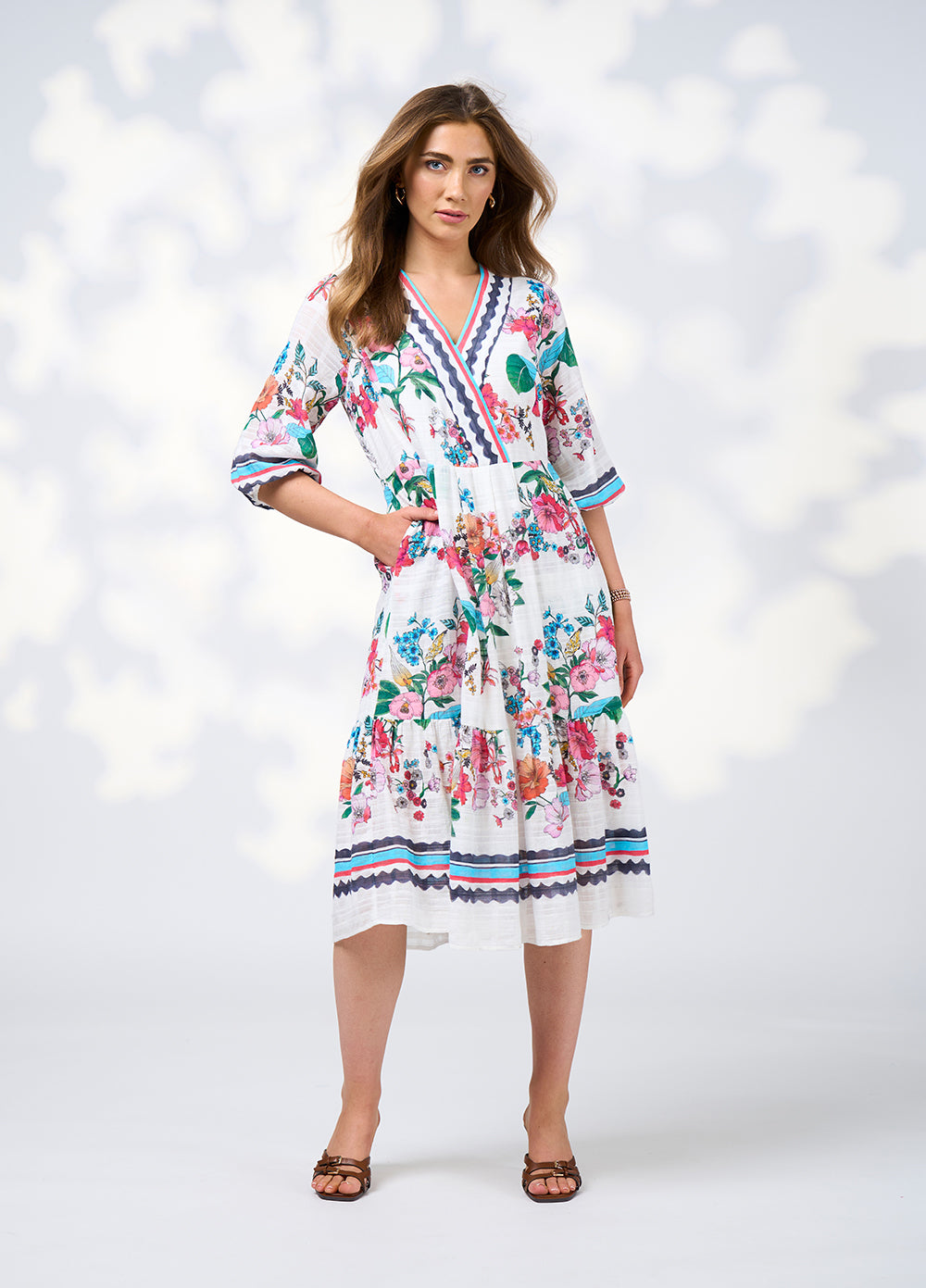 Loobies Story Pandora Dress - White Multi