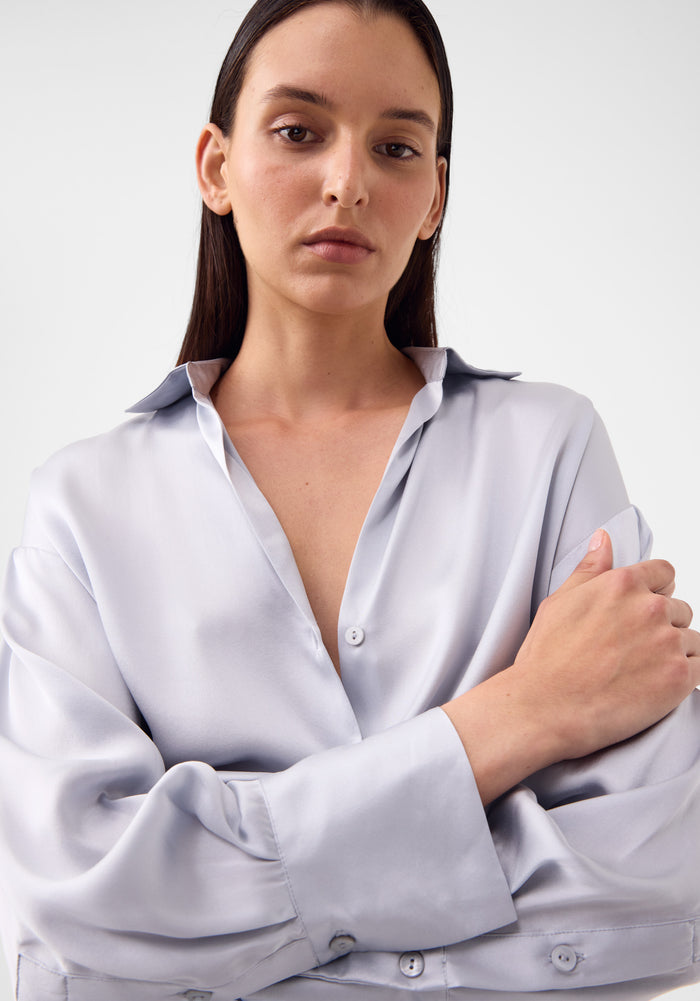 Morrison Anais Silk Shirt - Ice