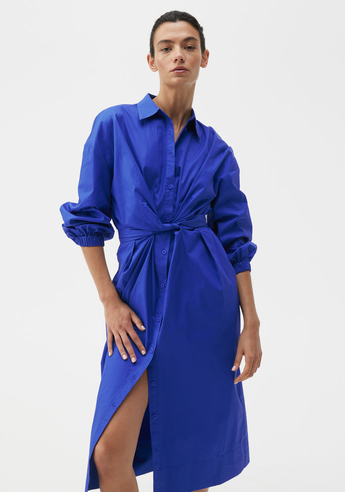 Morrison Ari Shirt Dress - Cobalt