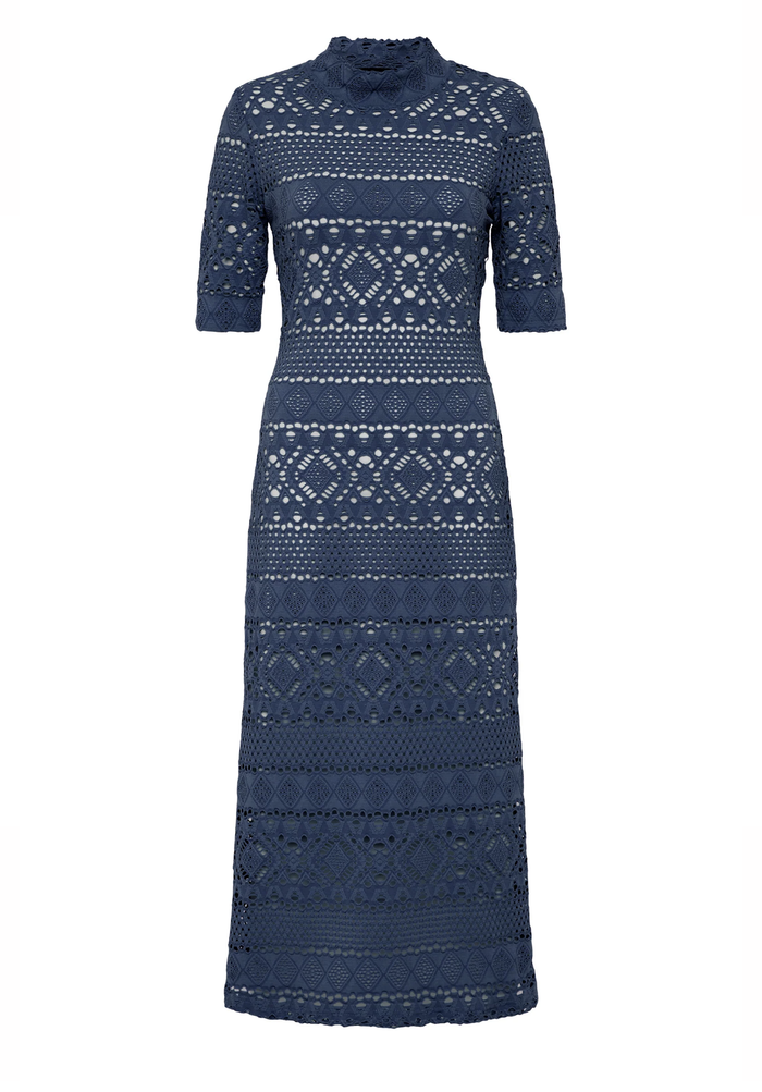 MOSS & SPY MAYA T-DRESS - BLUE