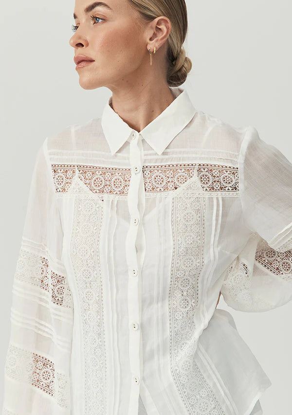 MOS THE LABEL LAYLA BLOUSE - WHITE