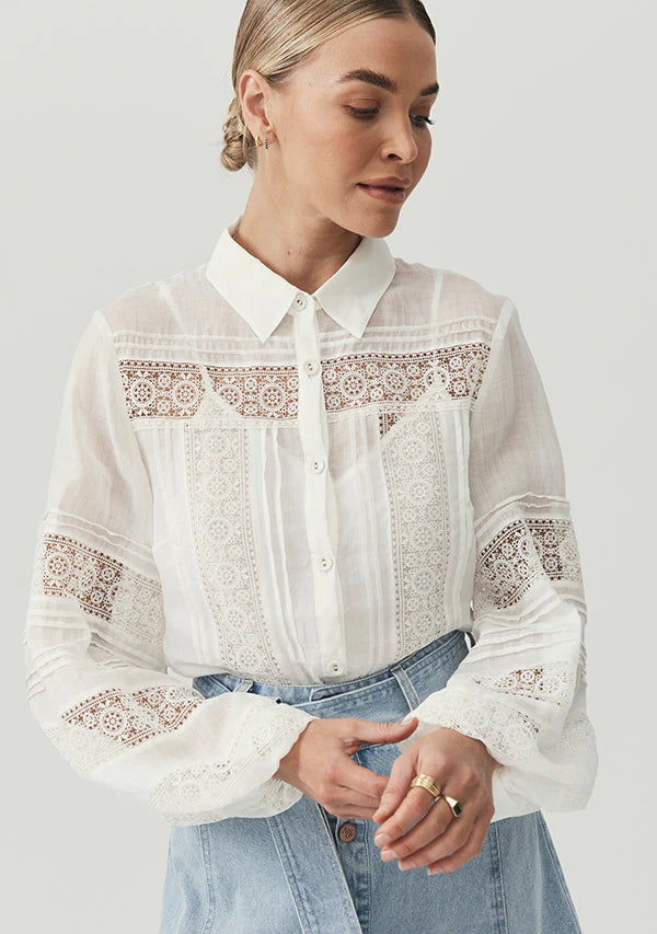 MOS THE LABEL LAYLA BLOUSE - WHITE