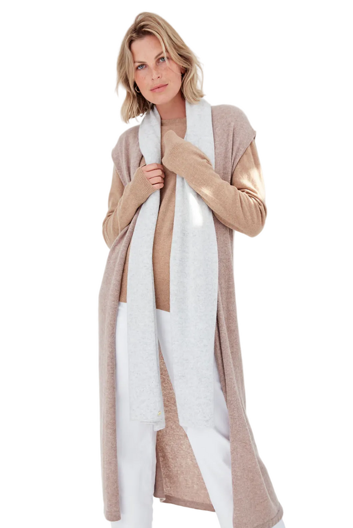Mia Fratino Pure Cashmere Scarf - Foggy