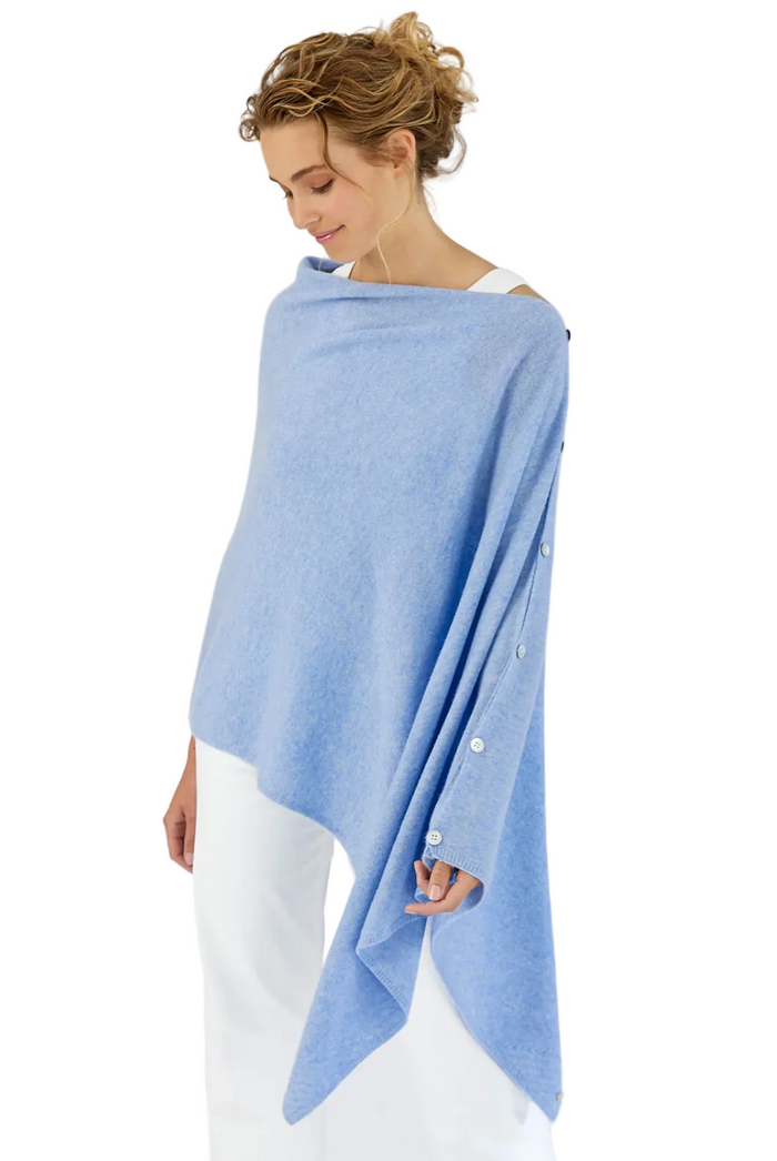 Mia Fratino Sorrento Button Wrap - Cornflower
