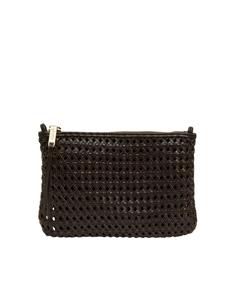Arlington Milne Molly Crossbody - Chocolate Weave
