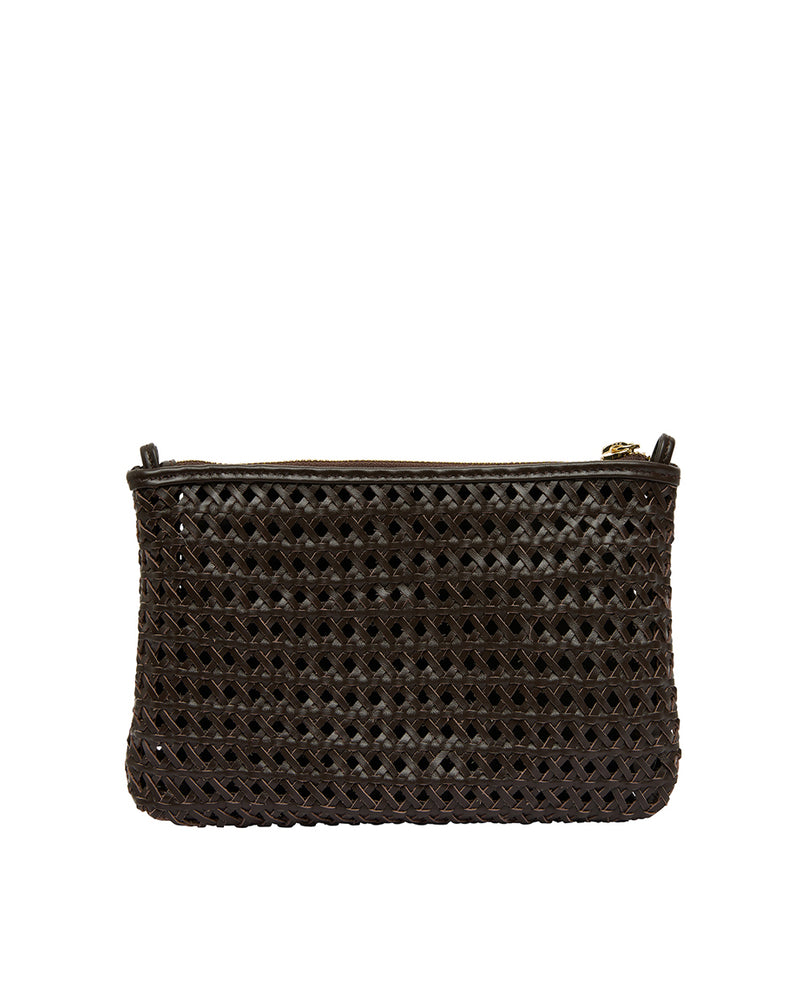 Arlington Milne Molly Crossbody - Chocolate Weave
