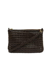 Arlington Milne Molly Crossbody - Chocolate Weave