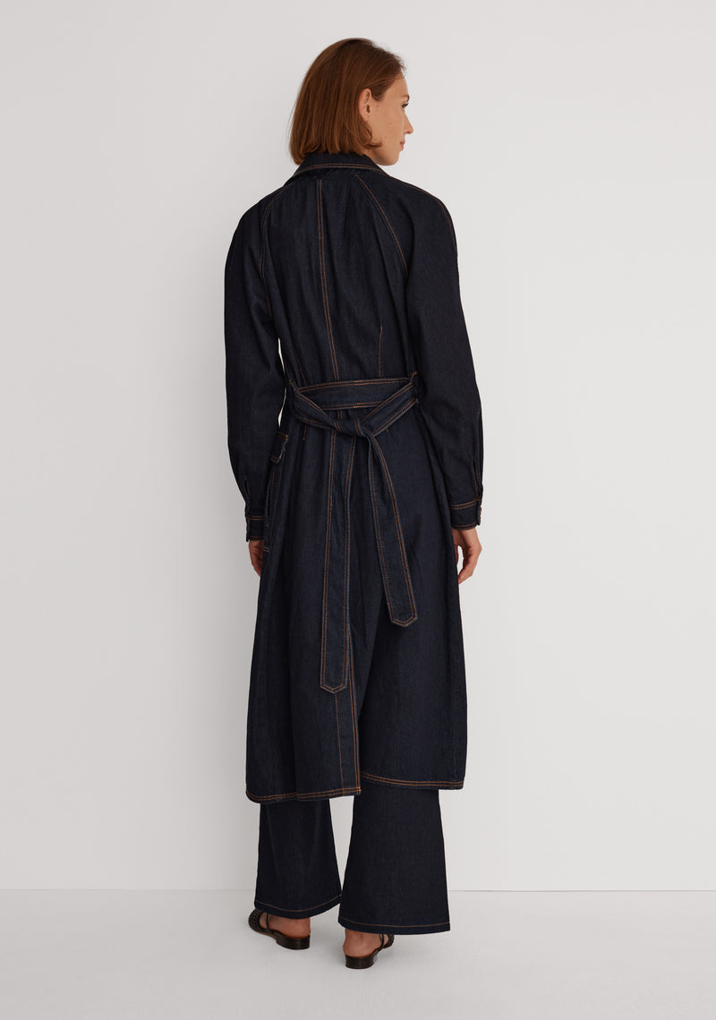 MORRISON BOSTON DENIM SHIRT DRESS - INDIGO