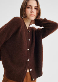 Morrison Albi Knit Cardigan - Chocolate