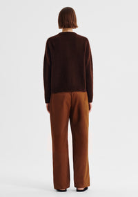 Morrison Albi Knit Cardigan - Chocolate
