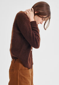 Morrison Albi Knit Cardigan - Chocolate