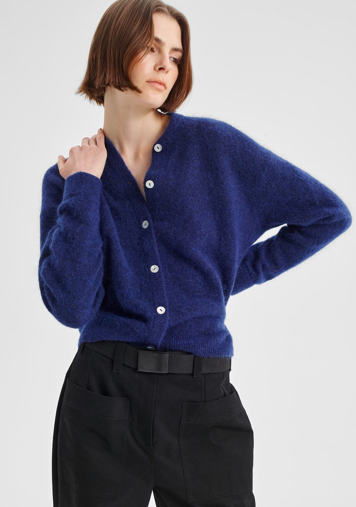 Morrison Albi Knit Cardigan - Cobalt