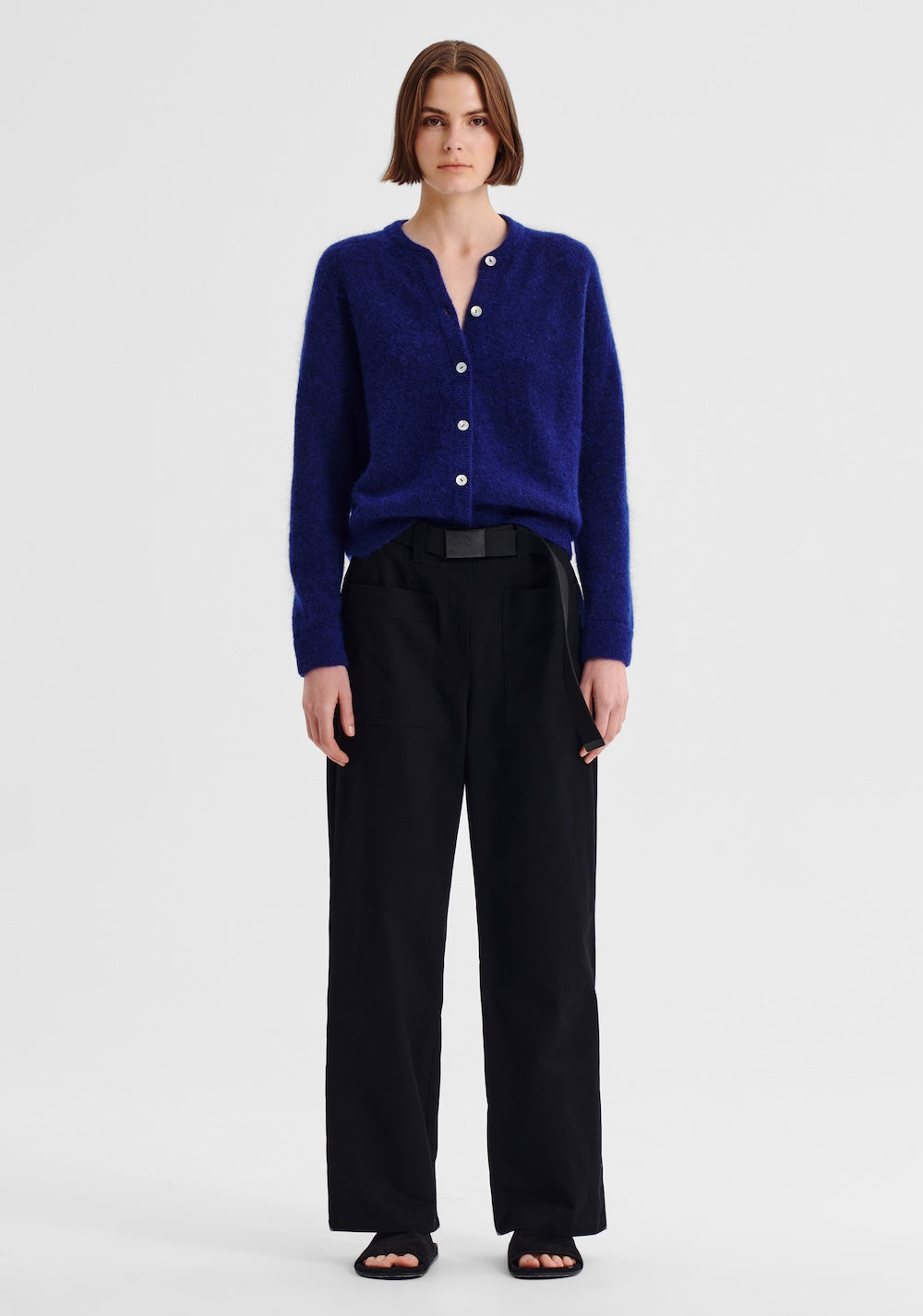 Morrison Albi Knit Cardigan - Cobalt
