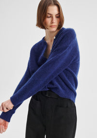 Morrison Albi Knit Cardigan - Cobalt