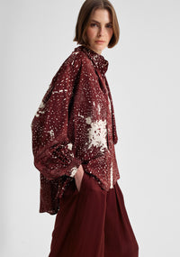 Morrison Florian Swing Shirt - Pinot Print
