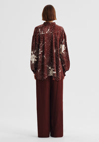 Morrison Florian Swing Shirt - Pinot Print