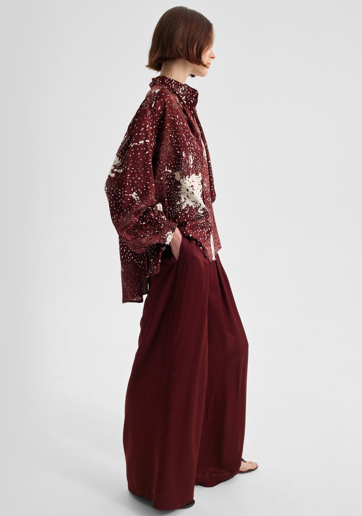 Morrison Florian Swing Shirt - Pinot Print