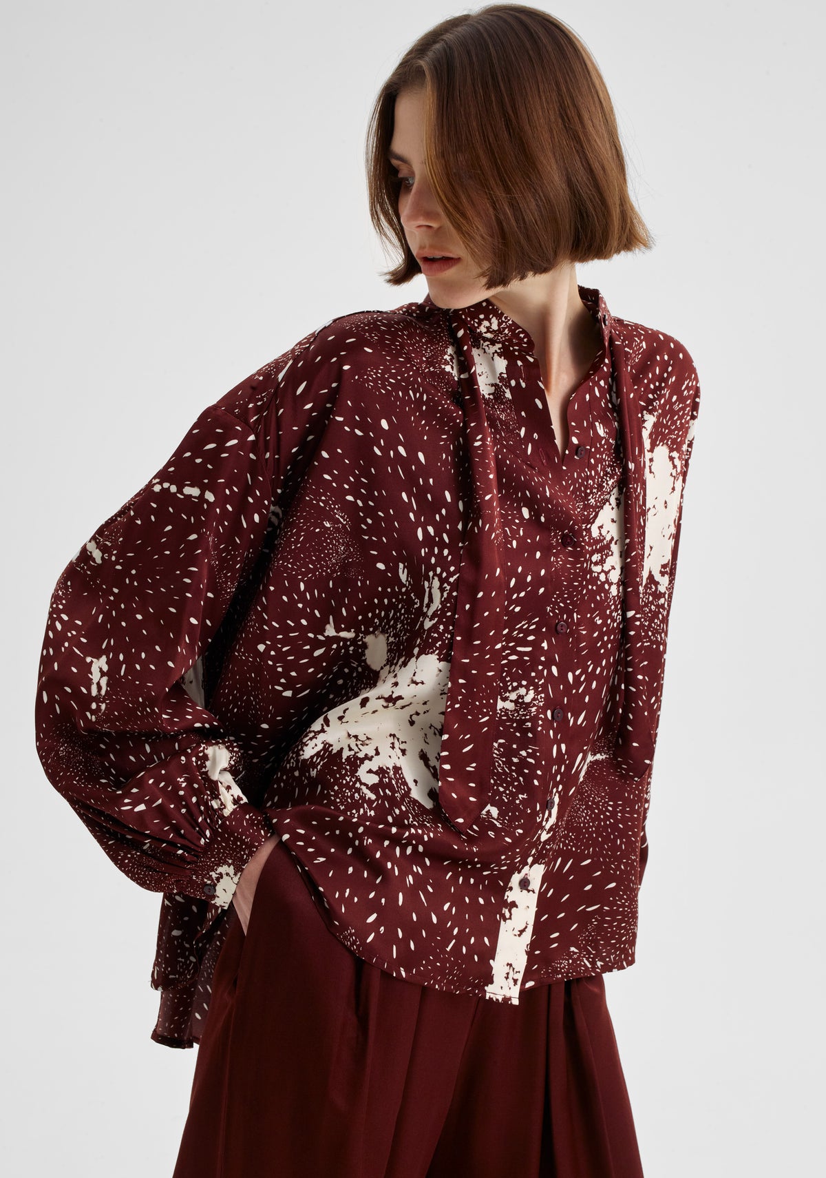 Morrison Florian Swing Shirt - Pinot Print