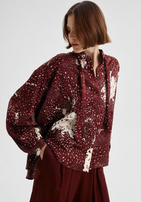 Morrison Florian Swing Shirt - Pinot Print