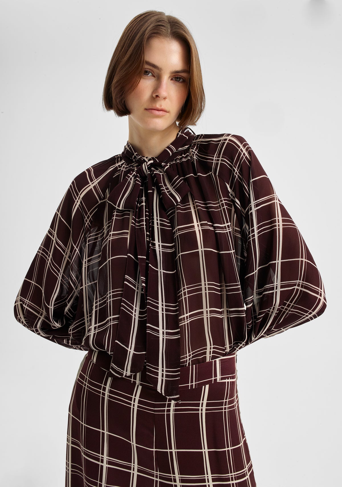 Morrison Francis Tie Blouse - Print