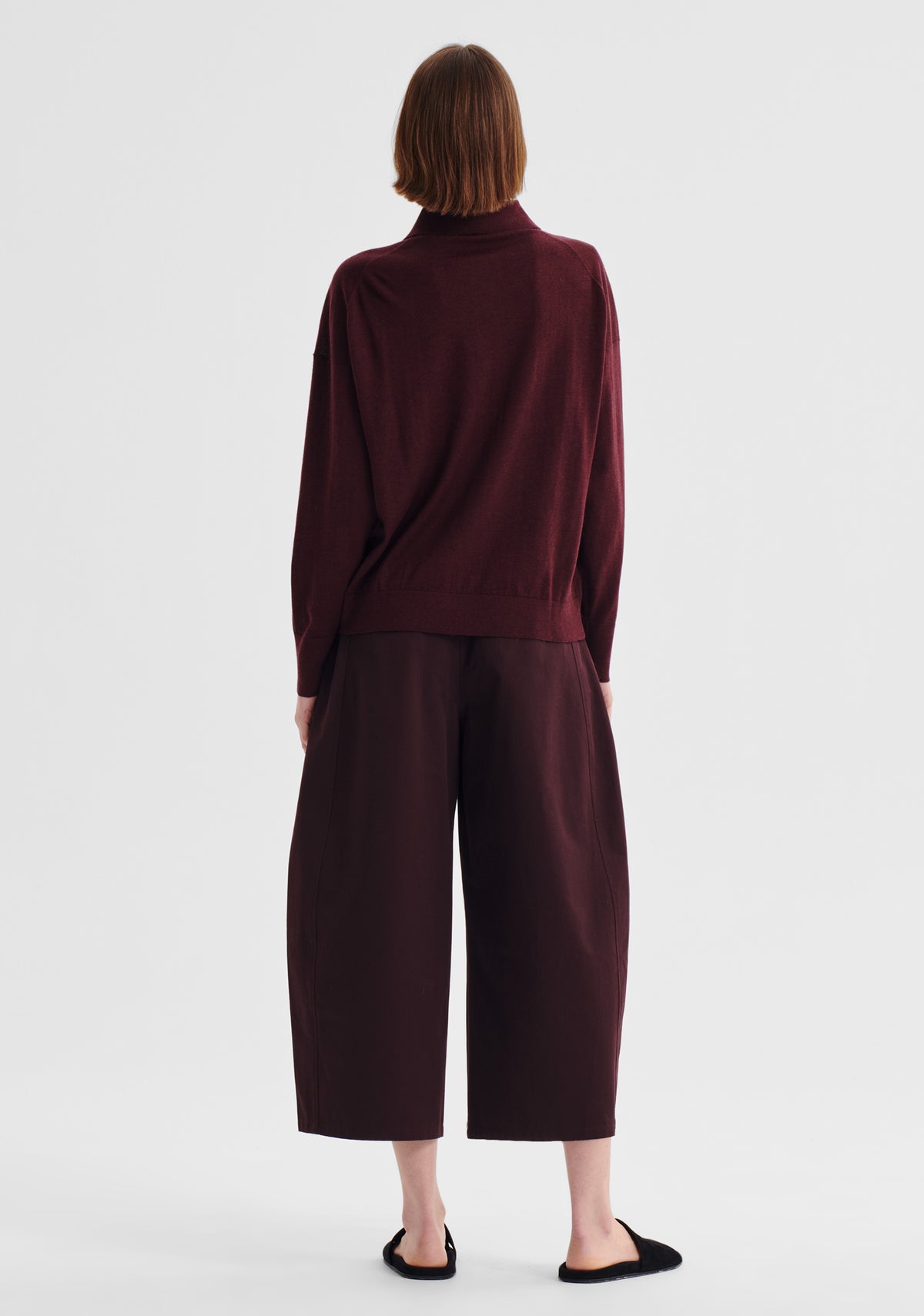 Morrison Oxford Merino Knit Polo - Pinot