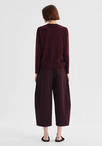 Morrison Oxford Merino Knit Pullover - Pinot