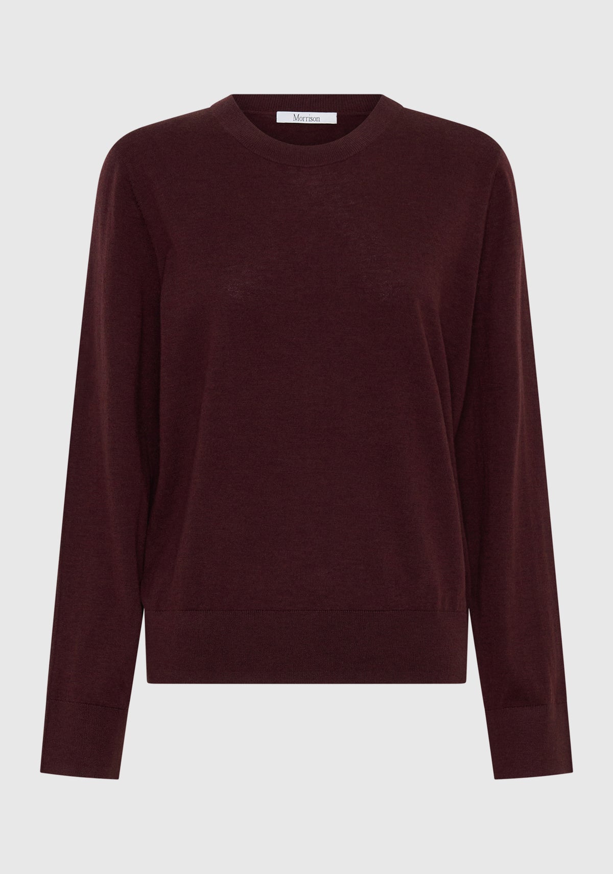 Morrison Oxford Merino Knit Pullover - Pinot