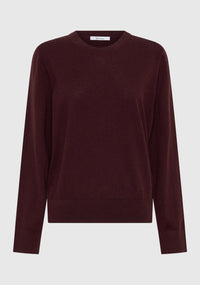 Morrison Oxford Merino Knit Pullover - Pinot