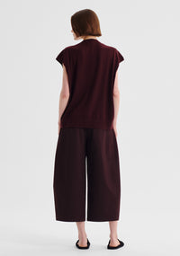 Morrison Oxford Merino Knit Vest - Pinot