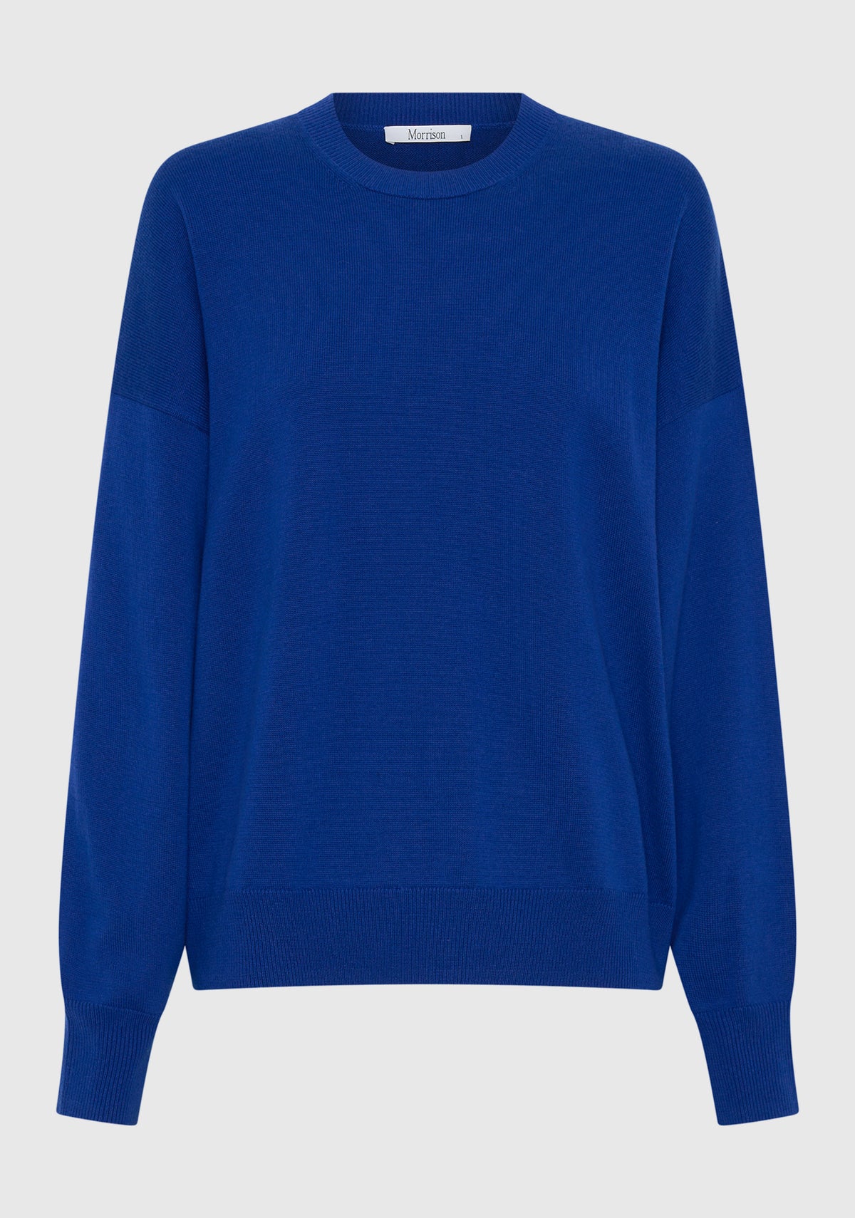 Morrison Payton Round Neck Merino Knit Pullover - Cobalt