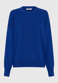 Morrison Payton Round Neck Merino Knit Pullover - Cobalt