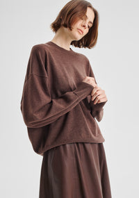 Morrison Payton Round Neck Merino Knit Pullover - Nutmeg