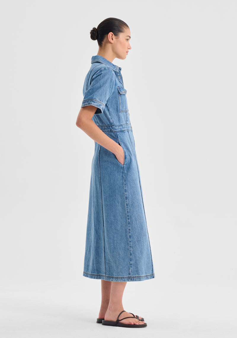 Morrison Jacque Denim Dress - Blue