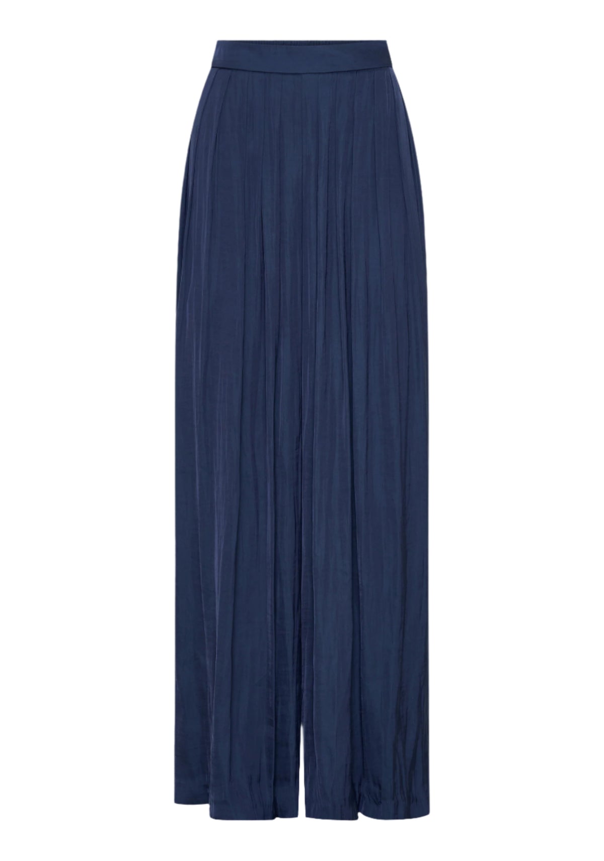 Navy blue wide-leg pants 