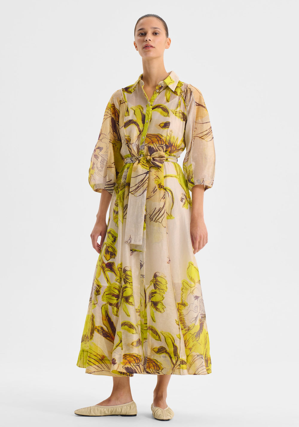 Morrison Mae Shirt Dress - Lemon